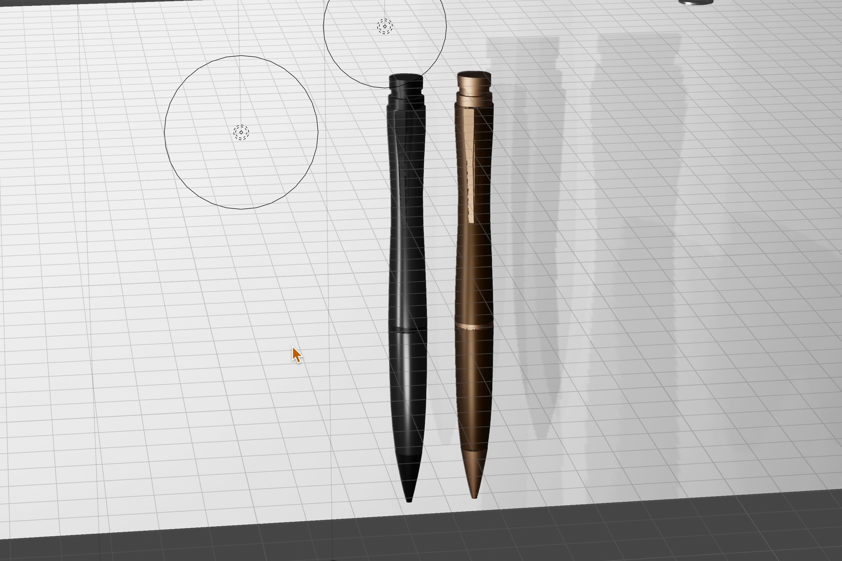 Aero 剛性感MAXシャープペンの3D設計モデル
